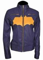 Purple Batgirl Leather Jacket For Halloween