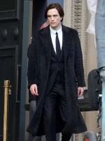 Robert Pattinson The Batman 2022 Black Wool Coat