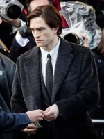 Robert Pattinson The Batman 2022 Black Wool Coat - Image 2