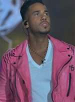 Romeo Santos Aventura Pink Leather Jacket