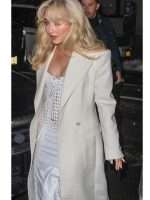 Sabrina Carpenter 2025 Vogue Party White Coat - Image 4