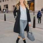Sarah Jessica Parker black long coat