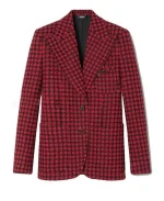 Taylor Swift Chiefs Red And Black Plaid Blazer - Image 2