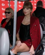 Taylor Swift Chiefs Red And Black Plaid Blazer - Image 5