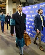 Tyrese Haliburton Black Long Fur Coat - Image 4