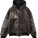 Disney Mickey Mouse Black Leather Jacket