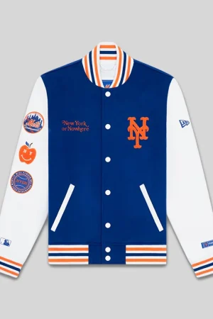 New Era x New York or Nowhere x New York Mets Varsity Jacket
