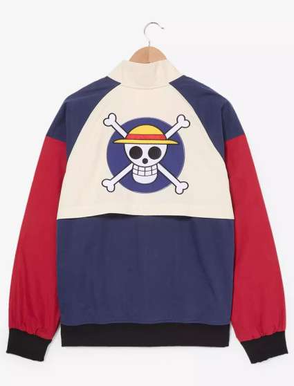 One Piece Jolly Roger Windbreaker Jacket - Image 3