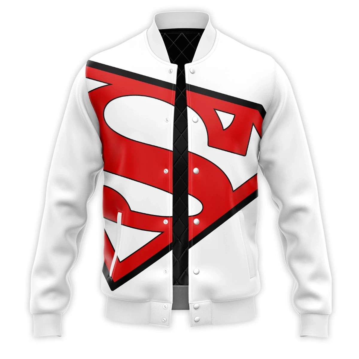 dc-superman-symbol-white-varsity-jacket__73748 1 Superman Symbol DC White Varsity Jacket