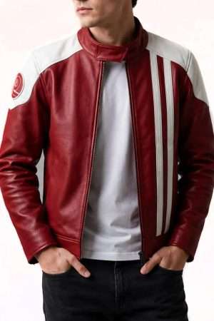 Arc Raiders Ryder Red Leather Jacket