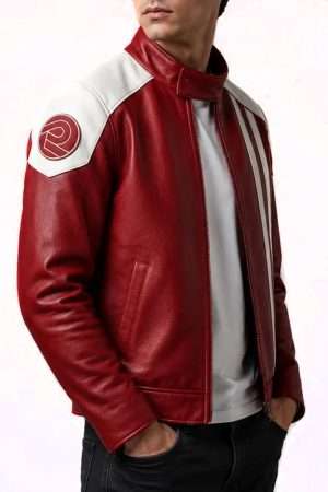 Arc Raiders Ryder Red Leather Jacket