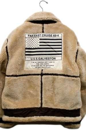 NEW Men’s Choice Avirex Retro B-3 TopGun Bomber Flight Jacket Brown